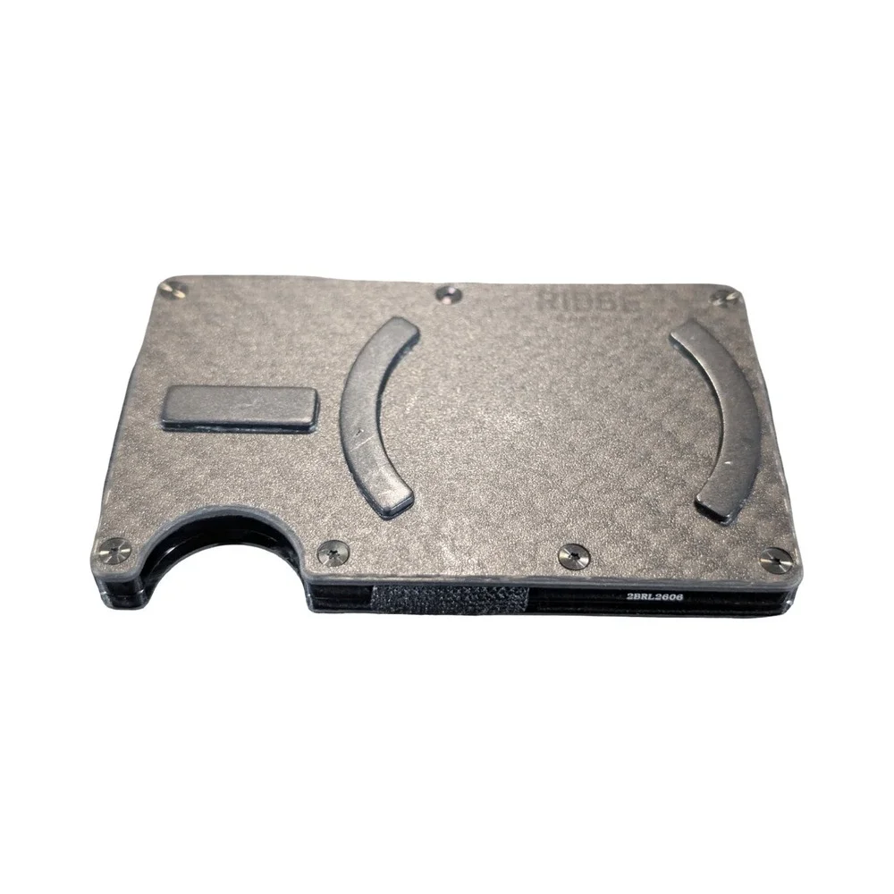 Qq3U Ridge MagSafe Cardholder Wallet Carbon Fiber 3K Cash Strap RFID Blocking